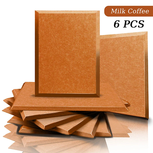 acoustic_panel wall_treatment Multicolor Acoustic Panels - Milk Coffee (6ps) Silencemaster