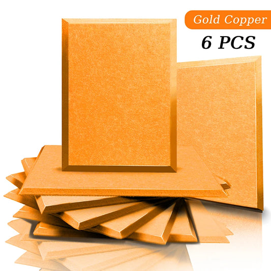 acoustic_panel wall_treatment Multicolor Acoustic Panels - Gold Copper (6ps) Silencemaster