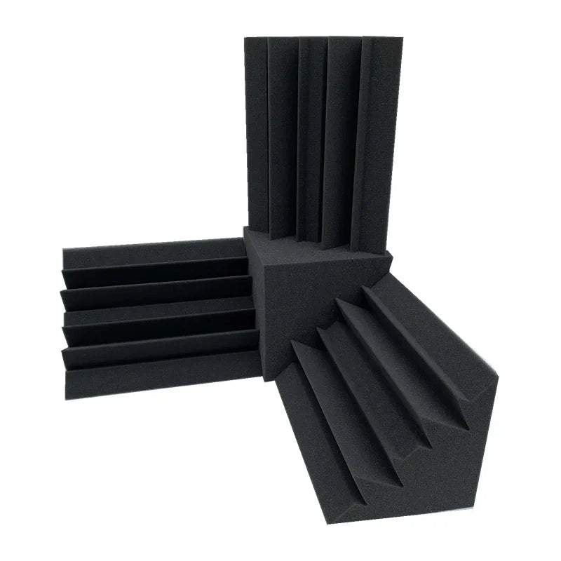 acoustic_foam bass_trap floor_treatment wall_treatment Acoustic Bass Trap Foam Set (3 Bass Traps + 1 Cube) Silencemaster