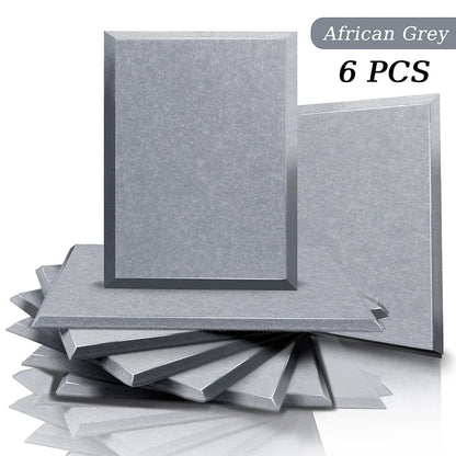 acoustic_panel wall_treatment Multicolor Acoustic Panels - African Gray (6ps) Silencemaster