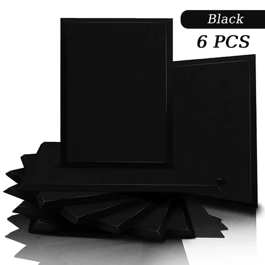 acoustic_panel wall_treatment Multicolor Acoustic Panels - Black (6ps) Silencemaster