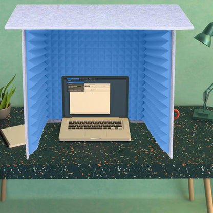 acoustic_foam Portable soundproof cubicles for Offices, Recording and Podcasts - Green Silencemaster