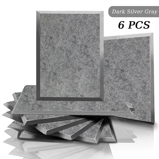 acoustic_panel wall_treatment Multicolor Acoustic Panels - Dark Silver Gray (6ps) Silencemaster