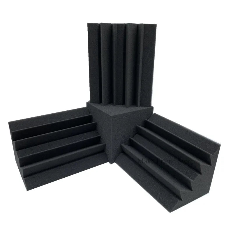 acoustic_foam bass_trap floor_treatment wall_treatment Acoustic Bass Trap Foam Set (3 Bass Traps + 1 Cube) Silencemaster