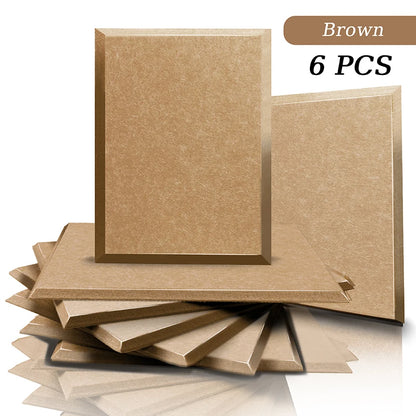 acoustic_panel wall_treatment Multicolor Acoustic Panels - Brown (6ps) Silencemaster