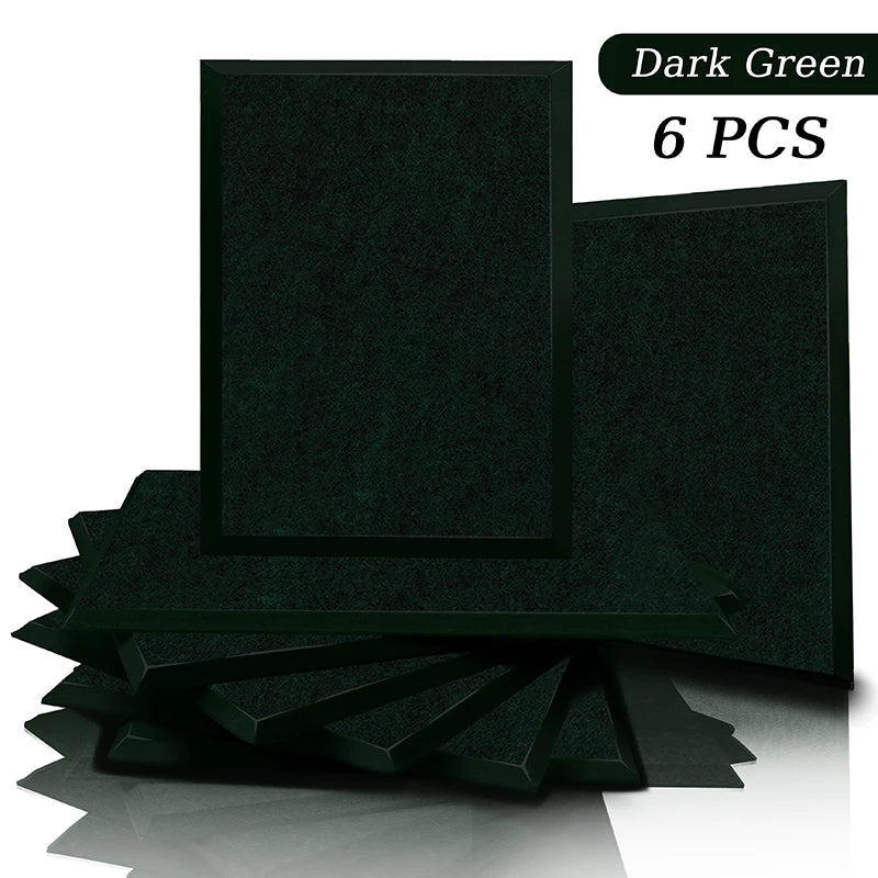 acoustic_panel wall_treatment Multicolor Acoustic Panels - Dark Green(6ps) Silencemaster