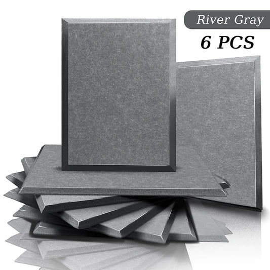 acoustic_panel wall_treatment Multicolor Acoustic Panels - River Gray(6ps) Silencemaster