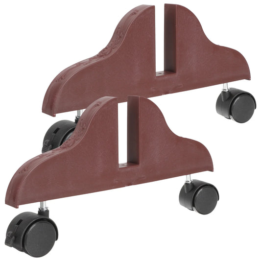 stand Movable Acoustic Divider Stands (2pcs) - Light Brown Silencemaster