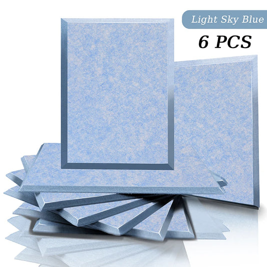 acoustic_panel wall_treatment Multicolor Acoustic Panels - Light Sky Blue(6ps) Silencemaster