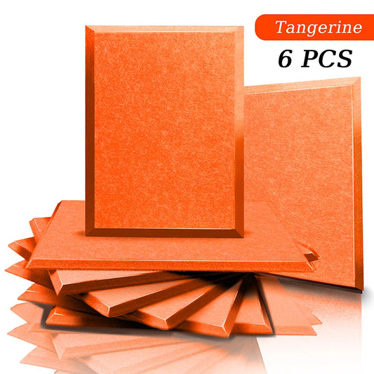 acoustic_panel wall_treatment Multicolor Acoustic Panels - Tangerine (6ps) Silencemaster