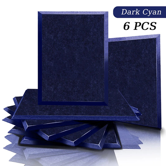 acoustic_panel wall_treatment Multicolor Acoustic Panels - Dark Cyan(6ps) Silencemaster