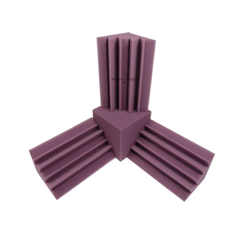 acoustic_foam bass_trap floor_treatment wall_treatment Acoustic Bass Trap Foam Set (3 Bass Traps + 1 Cube) Silencemaster