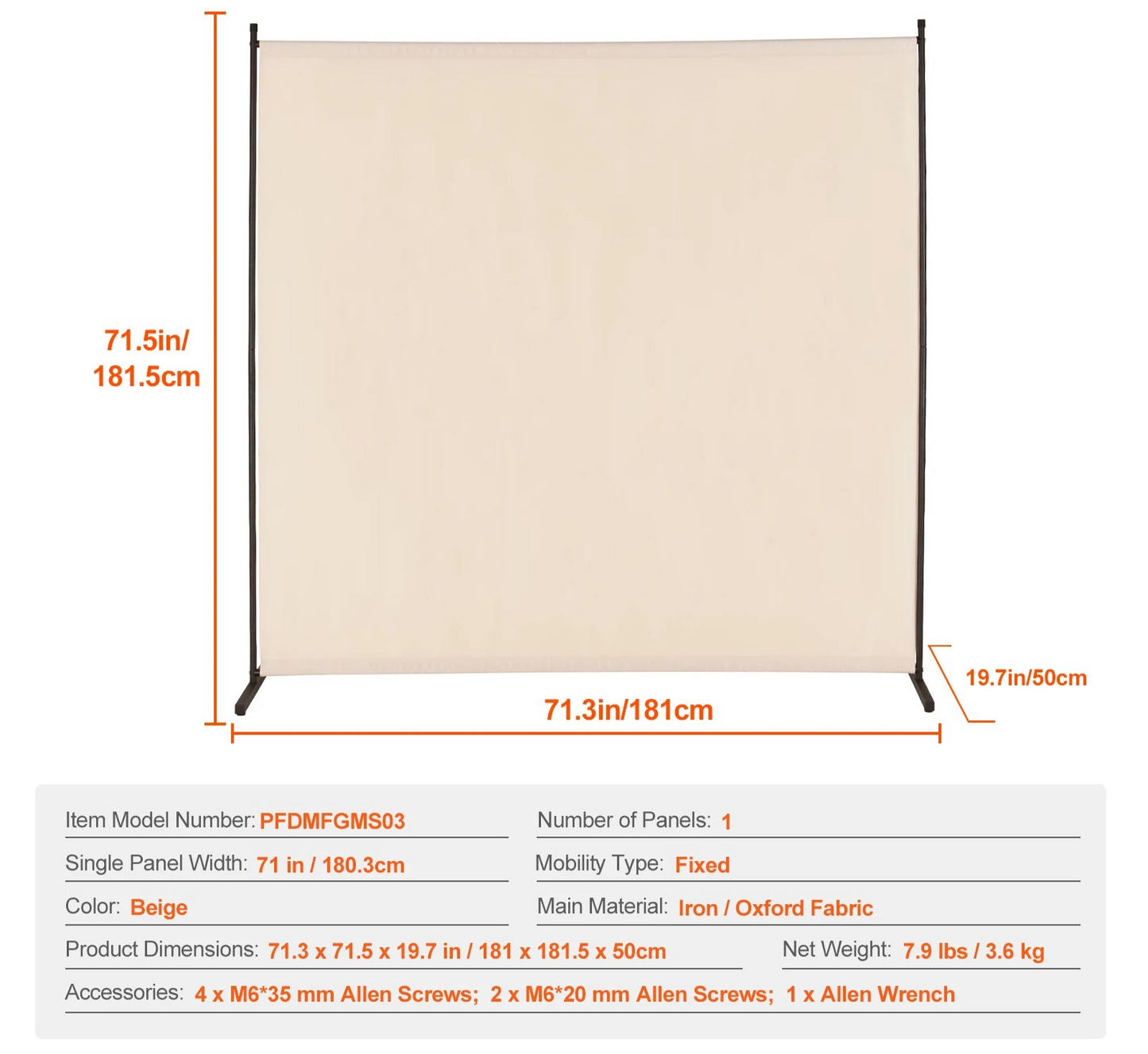 floor_divider Acoustic Floor Room Divider Beige Silencemaster