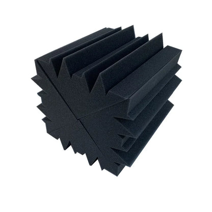 acoustic_foam bass_trap floor_treatment wall_treatment Acoustic Bass Trap Foam Set (3 Bass Traps + 1 Cube) Silencemaster