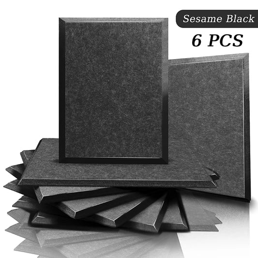 acoustic_panel wall_treatment Multicolor Acoustic Panels - Sesame Black (6ps) Silencemaster