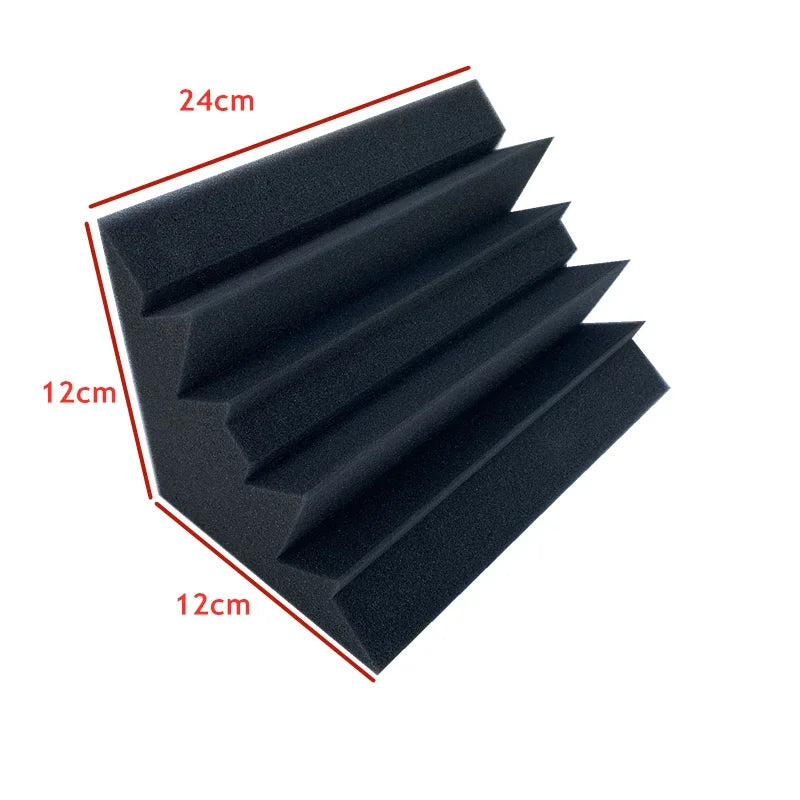 acoustic_foam bass_trap floor_treatment wall_treatment Acoustic Bass Trap Foam Set (3 Bass Traps + 1 Cube) Silencemaster